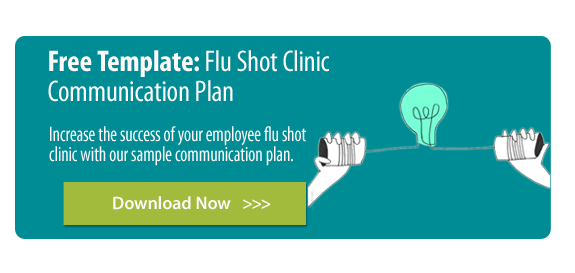 Who Says You Can T Have A Little Fun With Company Flu Shots Free Communication Template