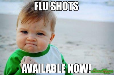 Flu Shot Success Baby