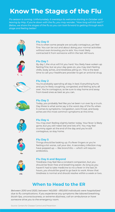 Flu Stages Infographic