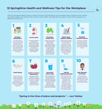 Spring Health and Wellness Infographic