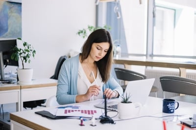 Woman working in office 